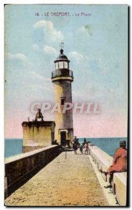 Old Postcard The Lighthouse Lighthouse Treport