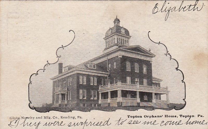 Postcard Topton Orphans' Home Topton PA 1906