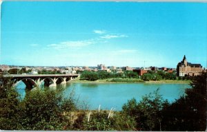 City of Bridges Saskatoon Saskatchewan Canada Postcard