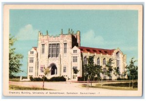 Saskatoon Canada Postcard University of Saskatchewan Chemistry Building c1940's