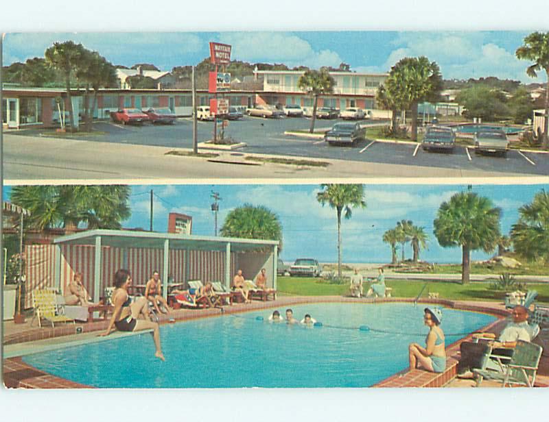 Unused Pre-1980 BATHING BEAUTY AT MAYFAIR MOTEL Daytona Beach Florida FL u6254