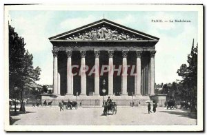 Old Postcard Paris La Madeleine