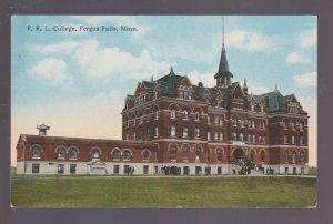 Fergus Falls MINNESOTA c1915 PARK REGION LUTHER COLLEGE Lutheran School MN