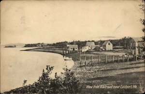 Eastport Maine ME Water View from Railroad c1910 Vintage Postcard 