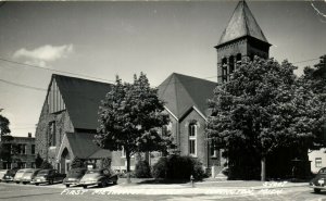 PC CPA US, MICH, LUDINGTON, METHODIST CHURCH, REAL PHOTO Postcard (b14923)