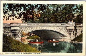 Postcard BRIDGE SCENE Providence Rhode Island RI AM6090