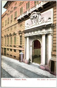 Genova Palazzo Reale Un Salutu De Genoa Italy Royal Palace Postcard