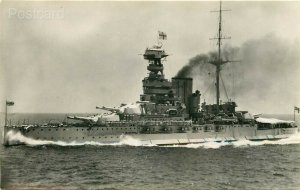 Military, British Battleship Queen Elizabeth, RPPC