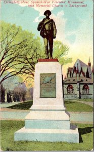 Massachusetts Springfield The Spanish War Veterans' Monument 1909