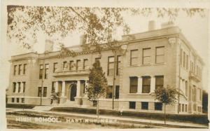 C-1920s High School Hastings Nebraska RPPC real photo postcard 10919