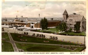 Canada - Alberta, Edmonton. Canadian National Rwy Depot   *RPPC