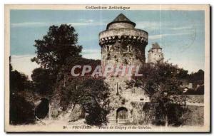 Old Postcard Fougeres Tours Coigny and Goblin