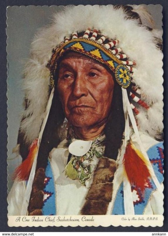 A Cree Indian Chief Pius Kiasowatum - Saskatchewan Canada