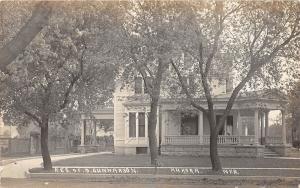 D55/ Aurora Nebraska Ne Real Photo RPPC Postcard c1910 O. Gunnerson Home