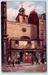 Tuck Aquarette Old London Churches ST. ETHELBURGA Bishopsgate Street  Postcard