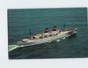 Postcard The SS President Roosevelt American President Lines