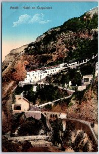 Amalfi Hotel Del Cappuccini Italy Apartment on Cliff Mountain Postcard