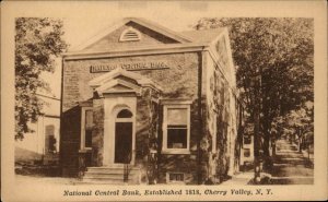 Cherry Valley New York NY National Central Bank c1910 Postcard