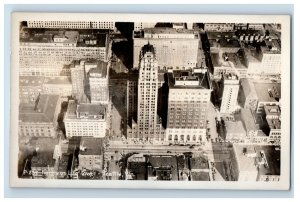 Vintage RPPC Birds Eye View Downtown Seattle, WA. Postcard F146E