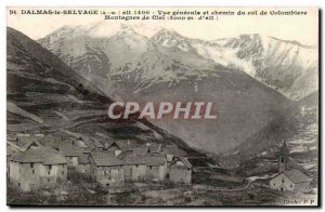 Dalmas Selvage Old Postcard General view and path of the Colombiere Pass Moun...