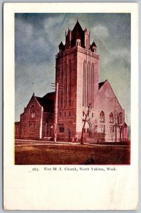 Yakima Washington c1910 Embossed Postcard First M.E. Church