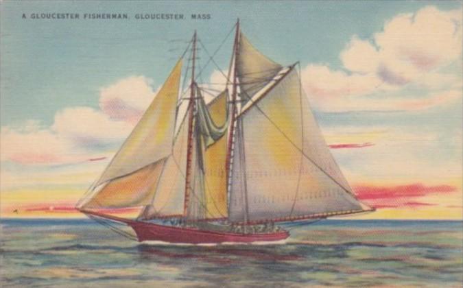 Massachusetts Gloucester Fishing Schooner 1944