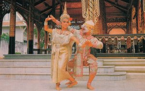 Thailand Thai Classical Dance Vintage Postcard 08.09