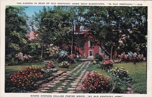 The Garden In Rear Of Old Kentucky Home Near Bardstown In Old Kentucky