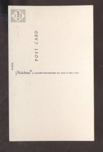 GREETINGS FROM IDAHO STATE MAP VINTAGE POSTCARD