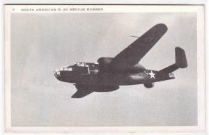 B-25 Bomber Aircraft Plane US Air Force postcard