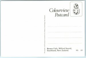 Postcard - Bowen Falls, Milford Sound, Southland, New Zealand 