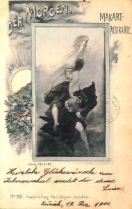 ab6784- VINTAGE POSTCARD - Glamour Ladies Donnine ARTIST SIGNED - MAKART 1900-