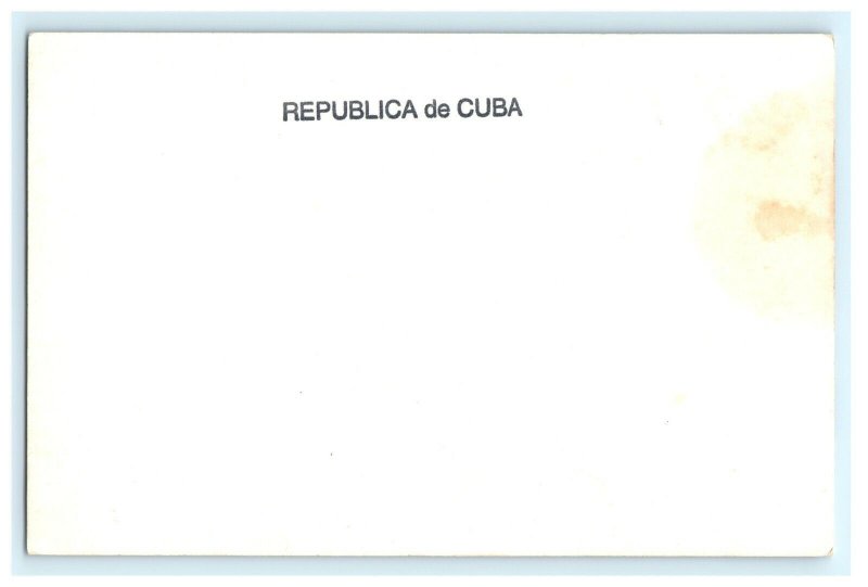 Club DE Oficiales Caibarien Cuba Real Photo RPPC Postcard