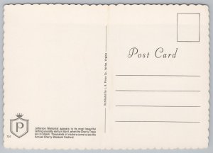 Jefferson Memorial~Dome & Monument~Cherry Trees~Cars In Roundabout~Continental