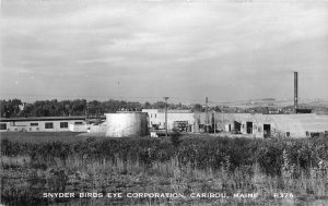 Birdseye Factory Industry Ford Snyder 1940s RPPC Postcard Caribou Maine 20-3530