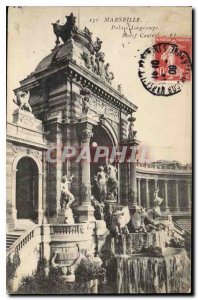 Old Postcard Marseille Palais Longchamp Reason Central