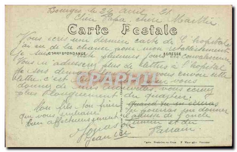 Old Postcard Bourges Palais Jacques Coeur The Facade