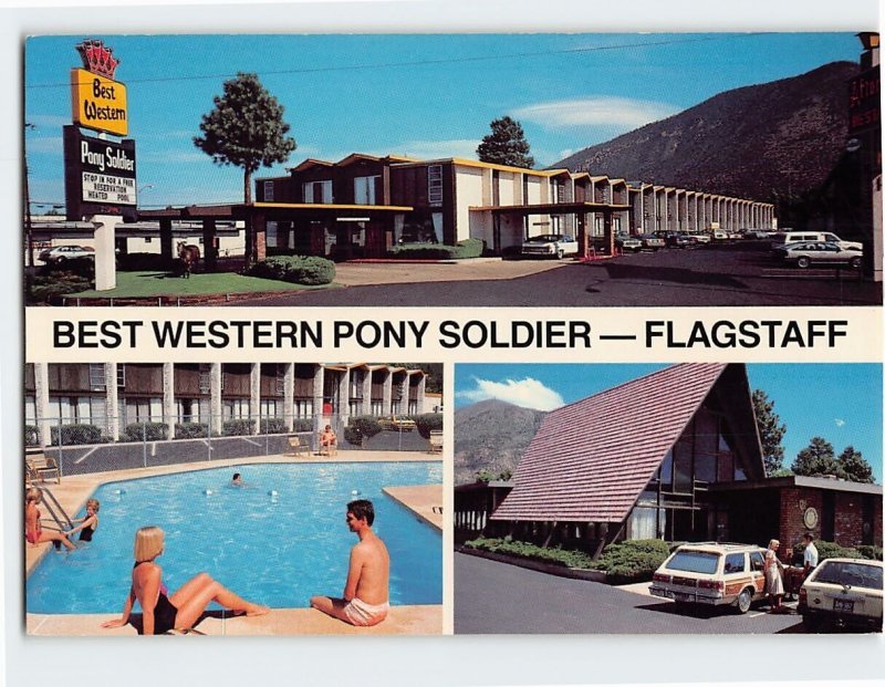 Postcard Best Western Pony Soldier, Flagstaff, Arizona