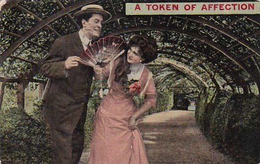 Romantic Couple A Token Of Affection 1911