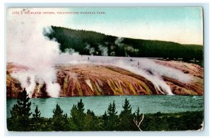 Excelsior Geyser Yellowstone National Park 1910 Postmark Vintage Postcard 