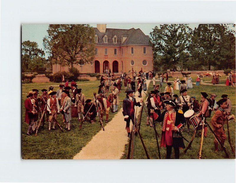 Postcard The Militia as Seen in Williamsburg-The Story of a Patriot, Virginia