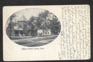 CANAAN CONNECTICUT CT. PILGRIM CHURCH VINTAGE POSTCARD 1910