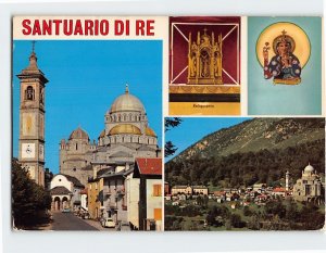 Postcard Santuario Di Re, Italy