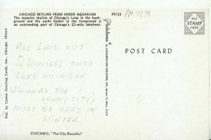 America Postcard - Chicago Skyline From Shedd Aquarium - Ref TZ7759