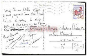 Modern Postcard Houlgate Cliffs and sea