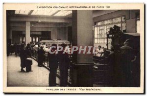 Old Postcard Exhibition International Pavilion of the Paris Colonial tobacco ...
