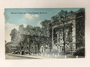 Masonic Temple Herrin Hospital Illinois Postcard