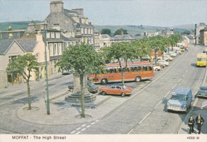 MOFFAT, Dumfriesshire, Scotland, 1950-1970´s; The High Street, Classic Cars,...