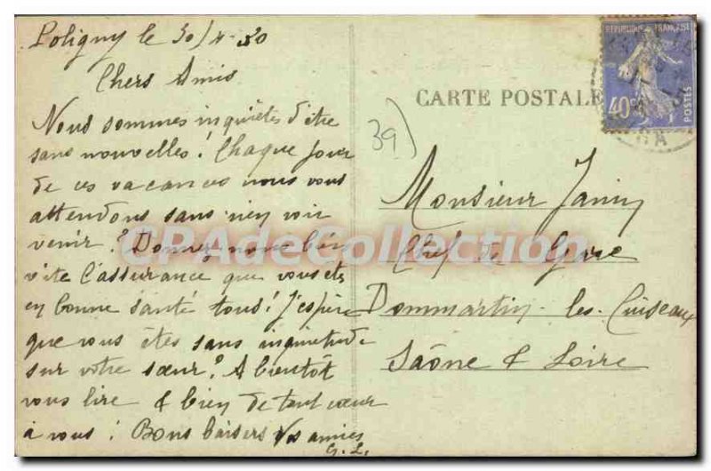 Postcard Old Church St Hippolyte Poligny