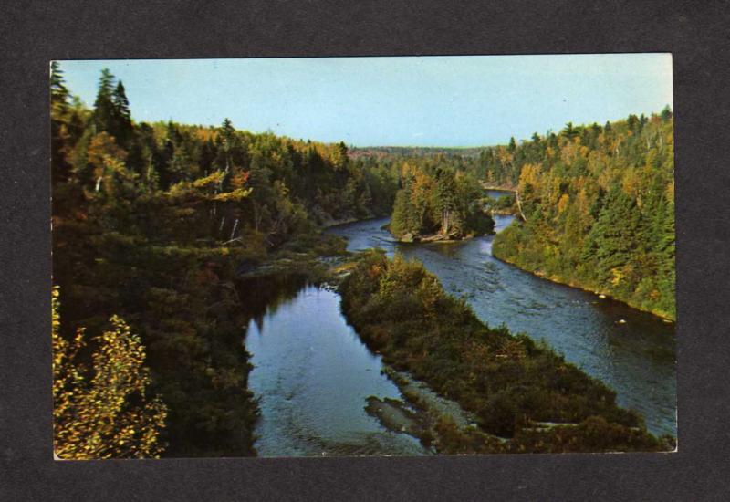 NB Teteagouche River Bathurst New Brunswick Canada Carte Postale Postcard